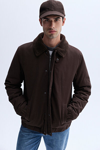 Mudo Plush Collar Coat Jacket