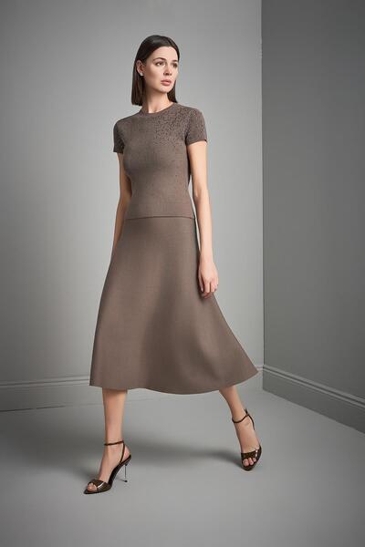 JOIN US Белі Ластіклі Клош Міді Трико Етек