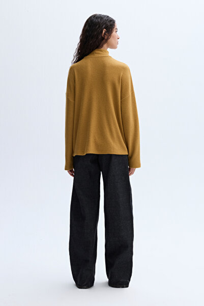 Mudo Stand-Up Collar Knitted Sweatshirt