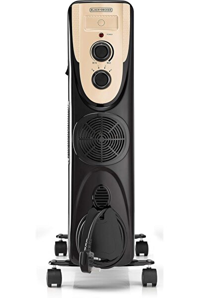 Black&Decker Black & Decker 2500W 13 Fin Oil Radiator Heater With Fan Forced Black OR013FD-B5