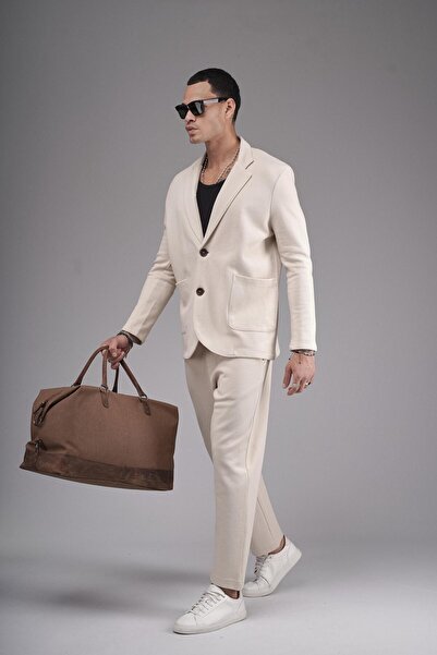 king brich Εποχιακό ανδρικό σετ μπλέιζερ Regular Fit