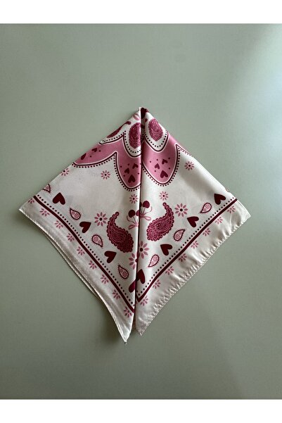 LUXSTONE Φουλάρι μπαντάνα με ροζ σχέδιο