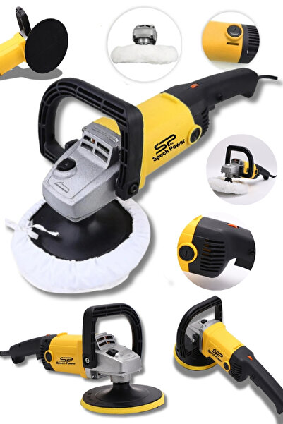 Spech Power Polisaj Makinesi Profosyonel Yüzey Cilalama 6 Kademe Devir Ayarlı...