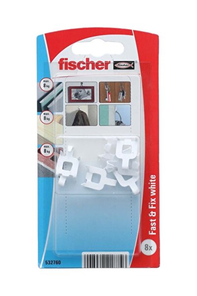 Fischer Quick and Fixed Hook in White