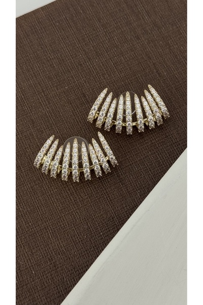 Vi store Çelik Çoklu Görünüm Gold Luz Küpe