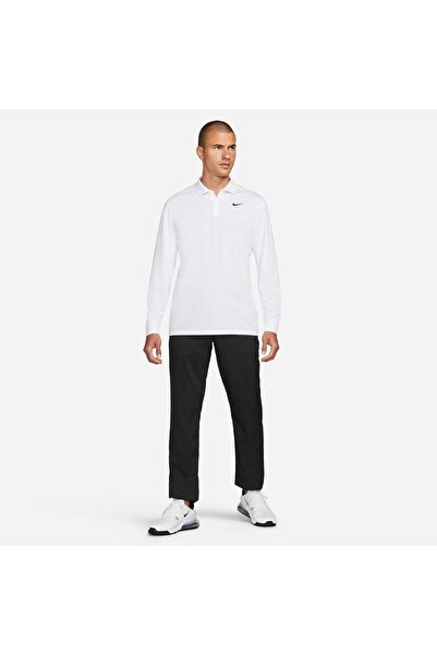 Nike M Nk Df Victory Solid Ls Polo White Men's Golf T-Shirt Dn2344-100