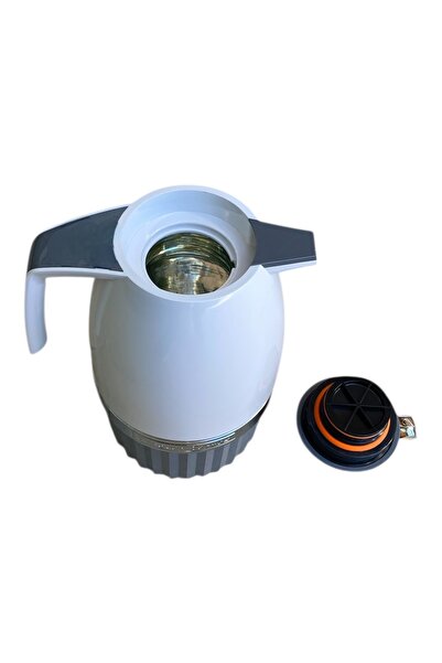 Penguen Stylish Glass Thermos Leak-Proof Latch Lid Keeps Hot for 12 Hours, Cold for 24 Hours 2Lt Glass Thermos