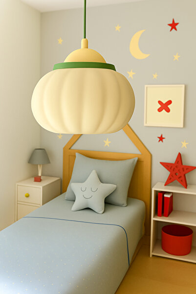 Rekatech Modern Dekoratif Sarkıt Avize Beyaz Led Uyumlu Şık Salon Koridor Mutfak Aydınlatma Lambası