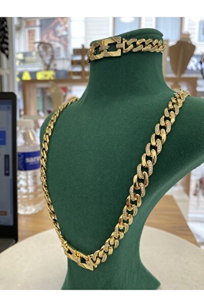 Ezgdesign XUPING 14K KAPLAMA GURMET KOLYE BİLEKLİK SET