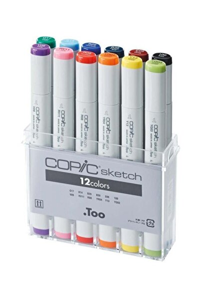 Copic B Basic Drawing Set (12 Colors) Artistic Marker Pen