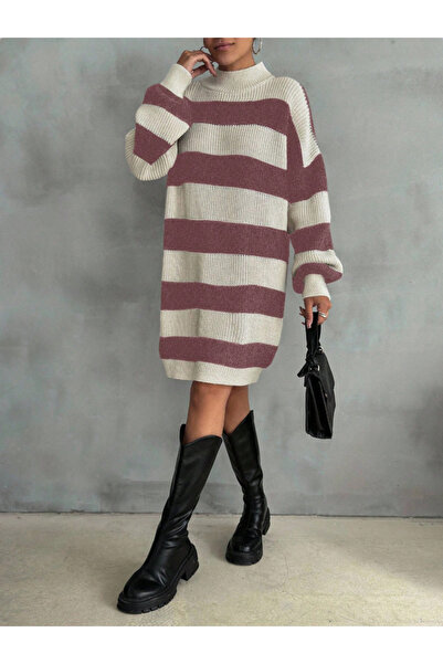 SÇLK TEKSTİL تونيك مخطط من سيلانيك