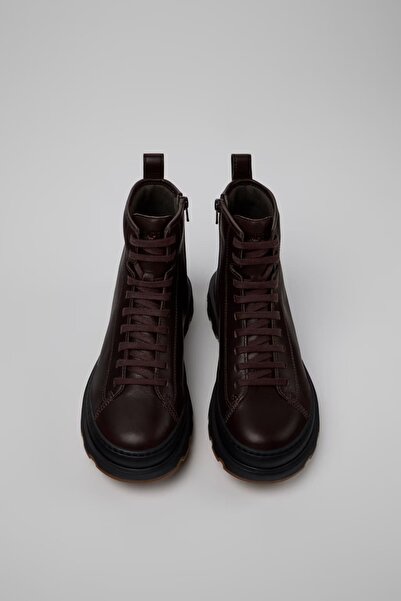 CAMPER Women's Brutus Leather Boots - Dark Brown