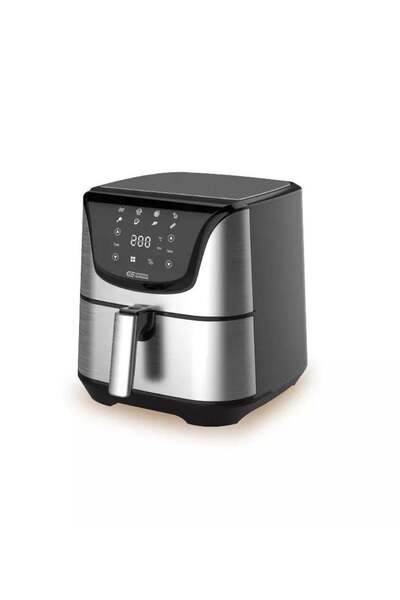 General Supreme مقلاة هوائية، سعة 5.5 لتر، شاشة رقمية، تحكم باللمس، 1700 واط، ستانلس ستيل