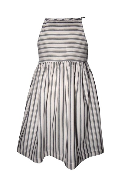 Ozmoz By Mukadder Özden 100% Cotton Striped Strap Summer Girl's Dress