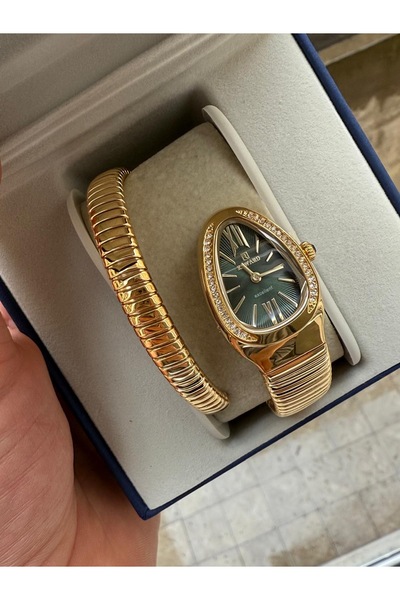 Reward Thin to Thick Stone Snake Watch Elegant Case 3ATM Waterproof (Single Turn)