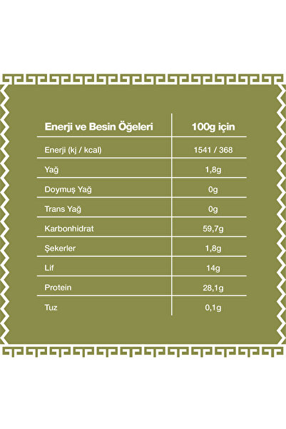 KAPPADOKİA Yeşil Mercimek Unu - Taş Değirmen - 1 kg