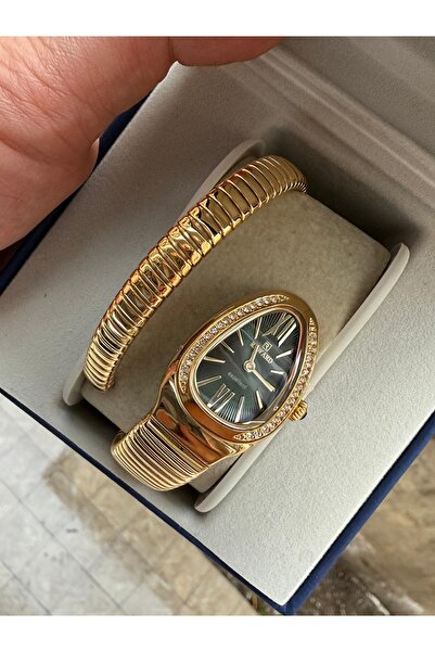 Reward Thin to Thick Stone Snake Watch Elegant Case 3ATM Waterproof (Single Turn)