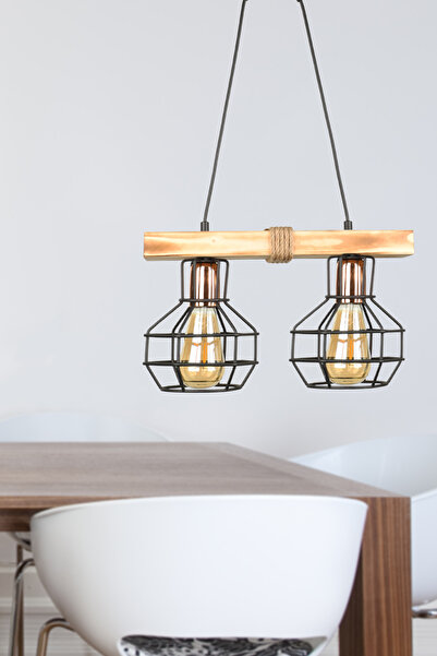 Lumenia 2.Li Wooden Chandelier