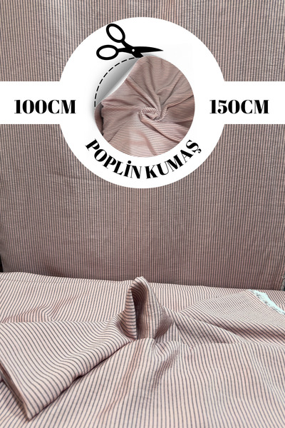 kumaş sarayı Poplin Kumaş Çizgili Desen Pijamalık Eteklik Flarlık Kumaş Dev İ...