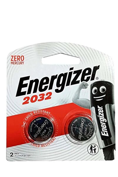 Energizer 2 Pieces Lithium Coin Battery 3V CR2032 Silver