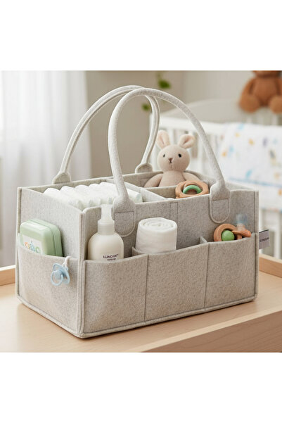 Elindor ® Cutie de depozitare pentru scutece cu compartiment reglabil, organi...