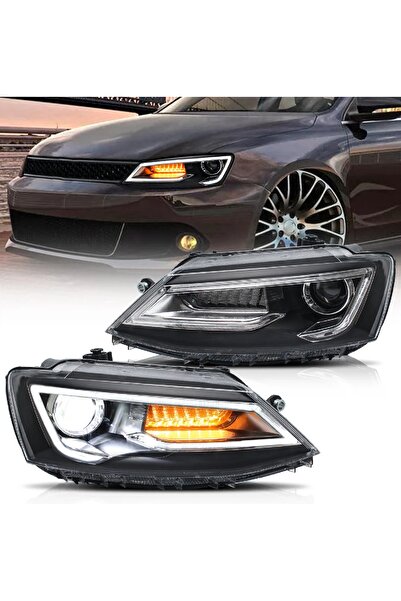 X POWER TUNİNG VOLKSVAGEN JETTA 2011-2017 MK6 AUDİ DİZAYN LEDLİ ÖN FAR