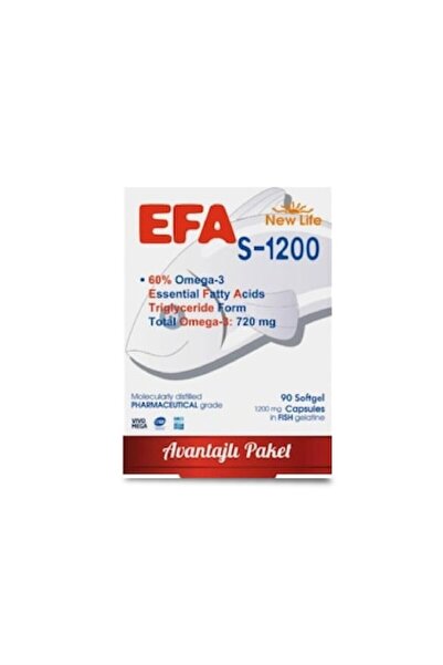 New Life Efa S-1200 Omega-3 90 Capsules