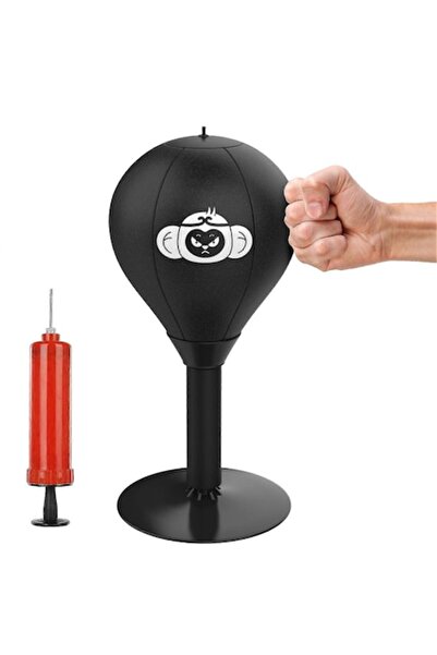 dalimag Desk Boxing Bag with Suction Cup, 40cm, 17.7cm, PU Material