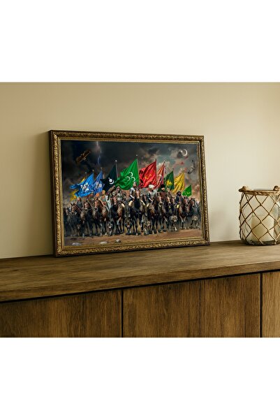 Hediyedoldur 16 TÜRK LİDERİ TEK KAREDE TABLO