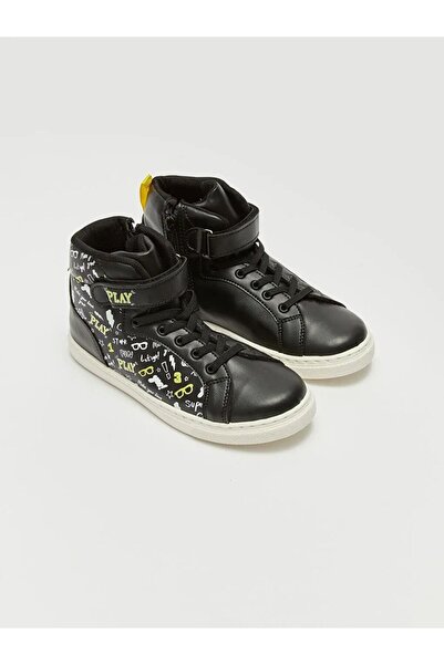 LC Waikiki Μπότες για αγόρια LCW STEPS με μαύρα κορδόνια και Velcro