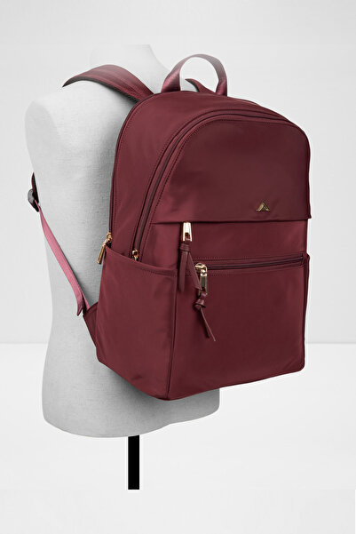 Aldo Lothianna - Women's Large Size Burgundy Two-Compartment Backpack