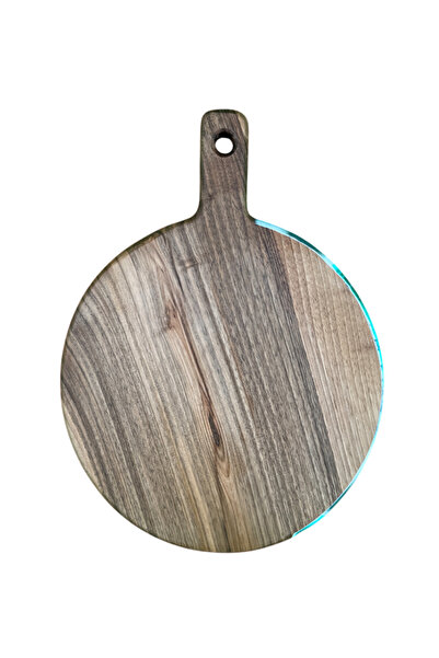 CVCWOOD Epoxy Resin Presentation and Round Cutting Board 35 cm X 27 cm