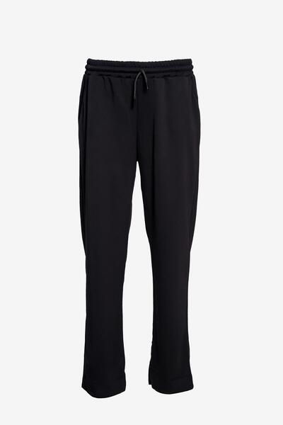 birizmoda Two Thread Wide Leg Sweatpants with Pocket Detail - Black