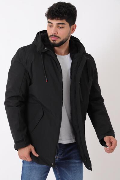 Stilkombin Χειμερινό παλτό με υφασμάτινο σχέδιο αθλητικού τύπου PLDP 3013_50458