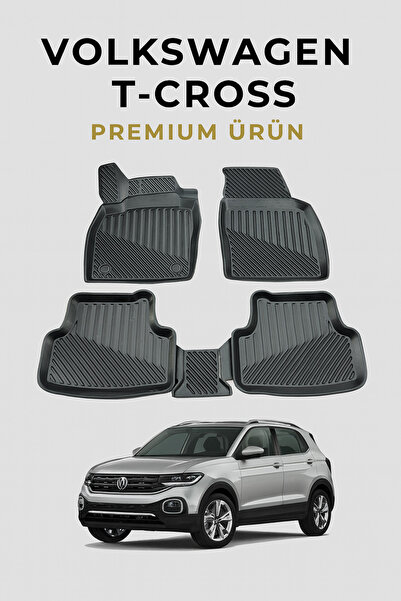 Black Gold Volkswagen T-cross 2017+ 3D Havuzu Oto Paspas Premium