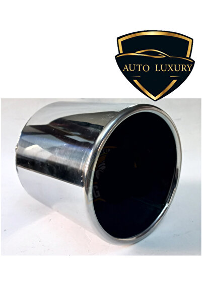 AUTO LUXURY 120 mm. Tekli egzoz çıkışı paslanmaz krom SESSİZ eksoz ucu 1 ADET