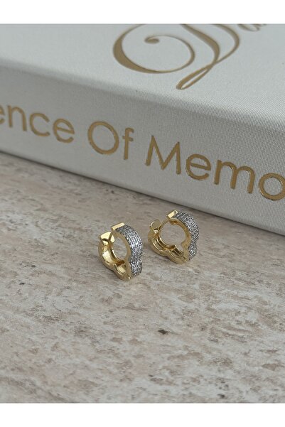 LUXSTONE Clover Halko Zircon Stone Gold Earrings