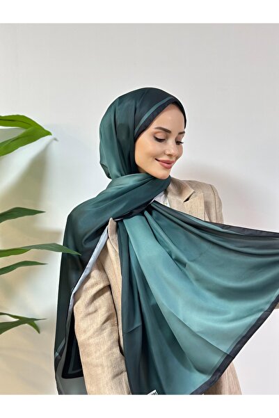 Soft & Pure Scarfs BY GD Modal Degrade Desen - Zümrüt Yeşili