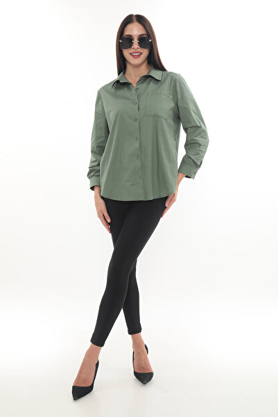 GND TEKSTİL GND Poplin Oversize Gömlek2626