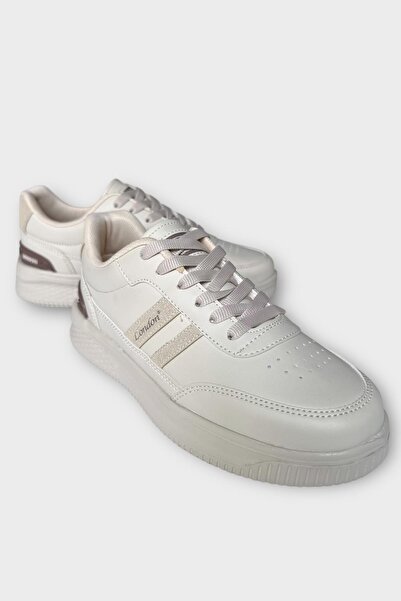 Liger Unisex Hafif Taban Günlük Rahat Spor Ayakkabı BEJ