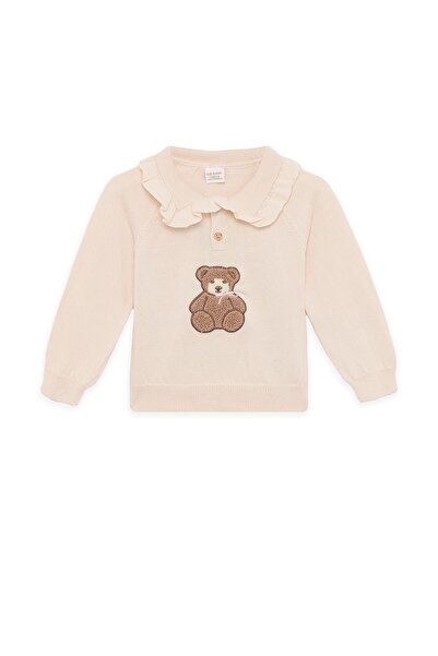 Layette Baby Girl Ecru Knitwear Set