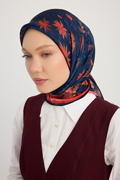 Schaless Grădina nopții - Floare de rodie - Eșarfă Janjan cu model Aurora - 9...