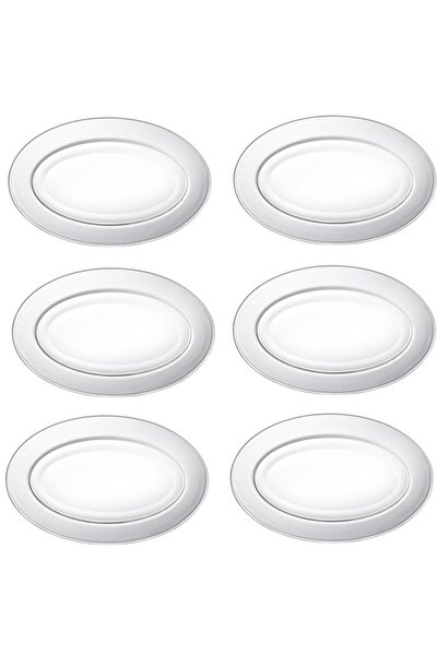 Duralex Set of 6 Oval Plates 31cm LYS TRANSPARENT