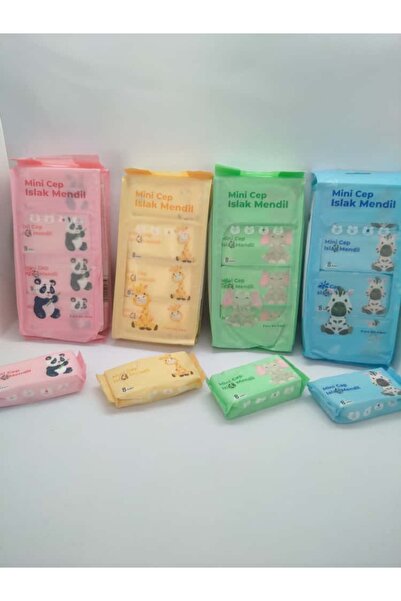 CUPPERA SEVİMLİ MİNİ CEP ISLAK MENDİLİ (4 PAKET)