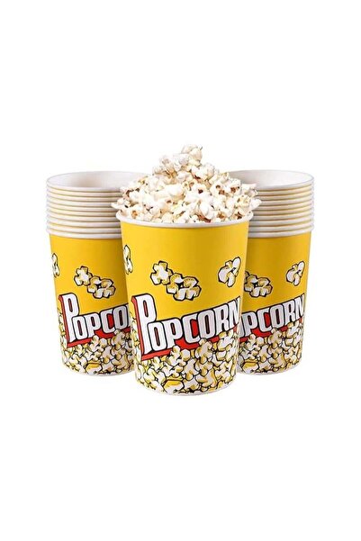 Star Pop Corn Cup 30 Pieces Disposable Leak-Free Stackable Paper Popcorn Cups Buckets Boxes Containe