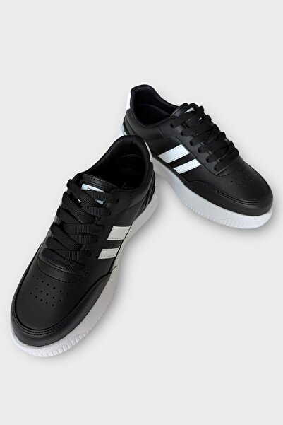 Liger Unisex Light Sole Daily Comfortable Sports Shoes Black - White