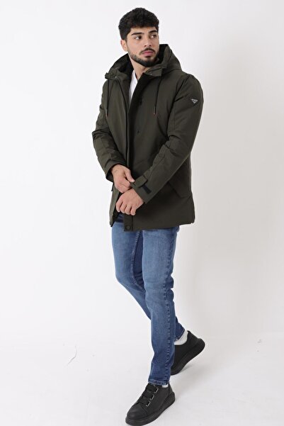 Stilkombin Χειμερινό παλτό με υφασμάτινο σχέδιο αθλητικού τύπου PLDP 3013_50458