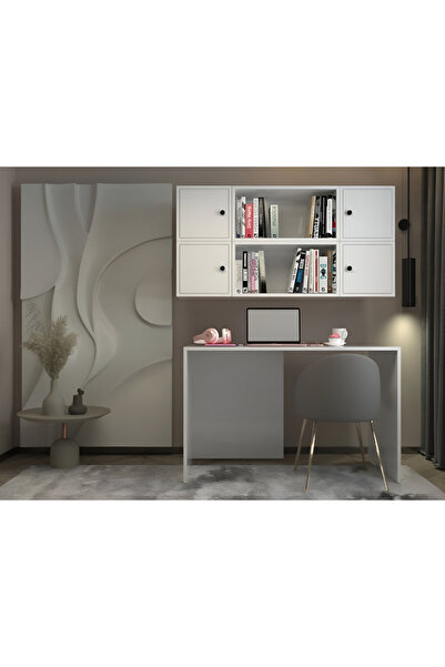 nettrends.net the new trend of shopping Çalışma Masası ve Üst Modül Kitaplıkl...
