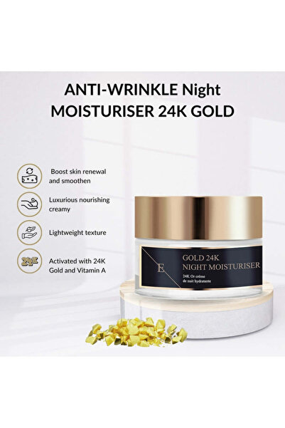 Erth Skin London مرطب ليلي مضاد للتجاعيد بذهب عيار 24 - 50 مل