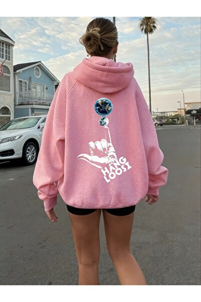 ArtYus Unisex Hang Loose Colorat Special cu imprimeu Bumbac supradimensionat ...